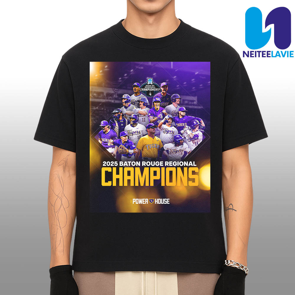 Congrats LSU Tigers Baseball Winners 2025 Baton Rouge Regional Champions Baseball Championship Merchandise Unisex T-Shirt Congrats LSU Tigers Baseball Winners 2025 Baton Rouge Regional Champions Baseball Championship Merchandise Unisex T-Shirt