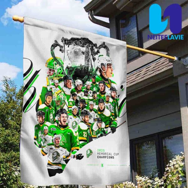 Congrats London Knights Winner Memorial Cup Champions 2025 Garden House Flag