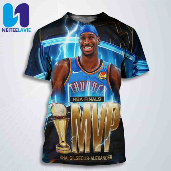 Congrats MVP Shai Gilgeous-Alexander Leads Oklahoma City Thunder to NBA Finals Glory All Over Print T-Shirt