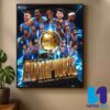 Congrats Oklahoma City Thunder 2025 Champions NBA Finals Victory Home Decor Poster Canvas