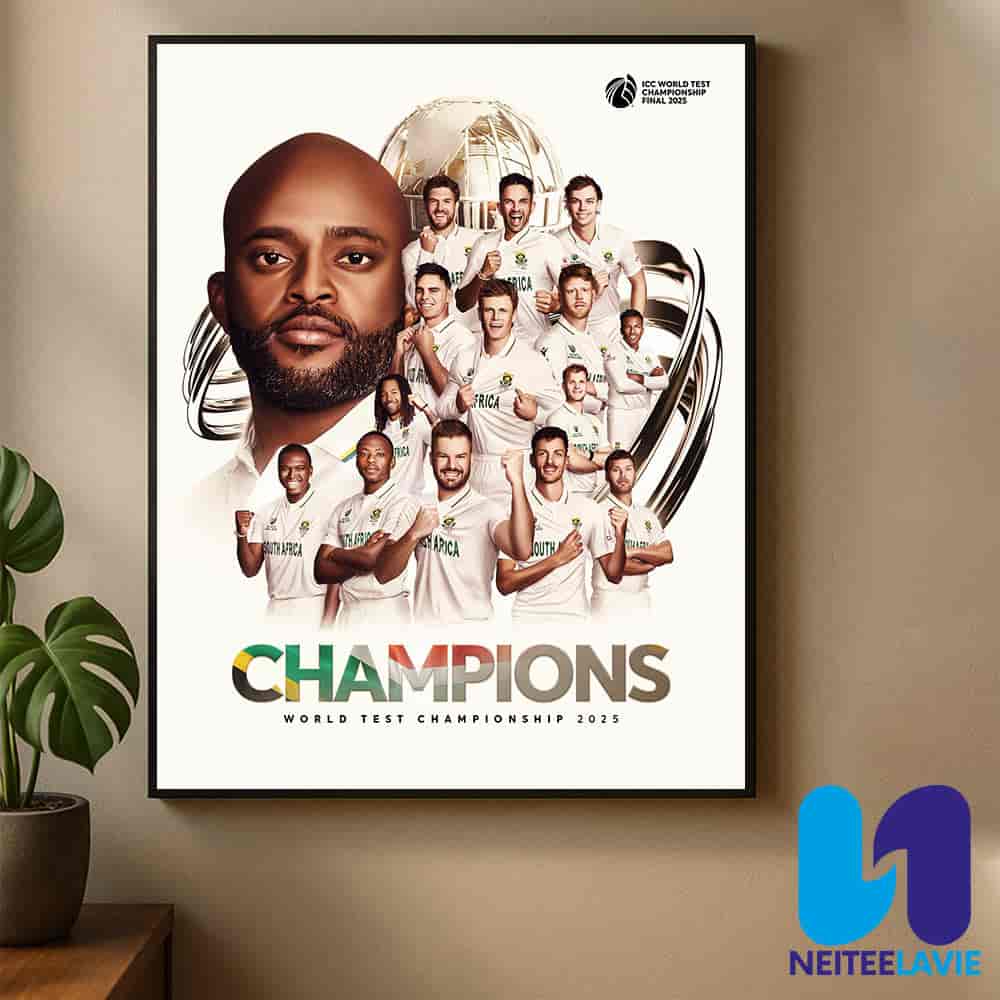 Congrats South Africa Winner ICC World Test Championship Final 2025 Home Decor Poster Canvas Congrats South Africa Winner ICC World Test Championship Final 2025 Home Decor Poster Canvas