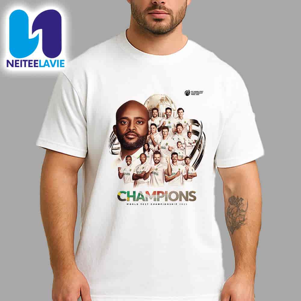 Congrats South Africa Winner ICC World Test Championship Final 2025 Merchandise Unisex T-Shirt Congrats South Africa Winner ICC World Test Championship Final 2025 Merchandise Unisex T-Shirt
