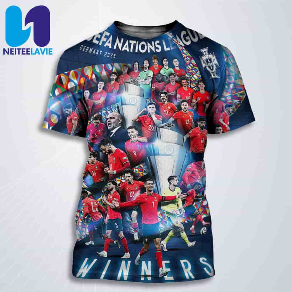 Congrats Team Football Portugal Winners UEFA Nations League Finals Champions Germany 2025 All Over Print T-Shirt Congrats Team Football Portugal Winners UEFA Nations League Finals Champions Germany 2025 All Over Print T-Shirt