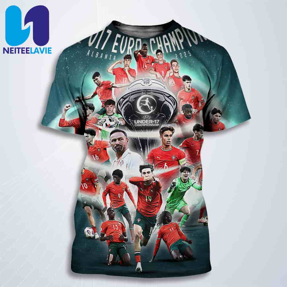 Congrats U17 Portugal Winners U17 Euro Champions Albania 2025 All Over Print T-Shirt Congrats U17 Portugal Winners U17 Euro Champions Albania 2025 All Over Print T-Shirt