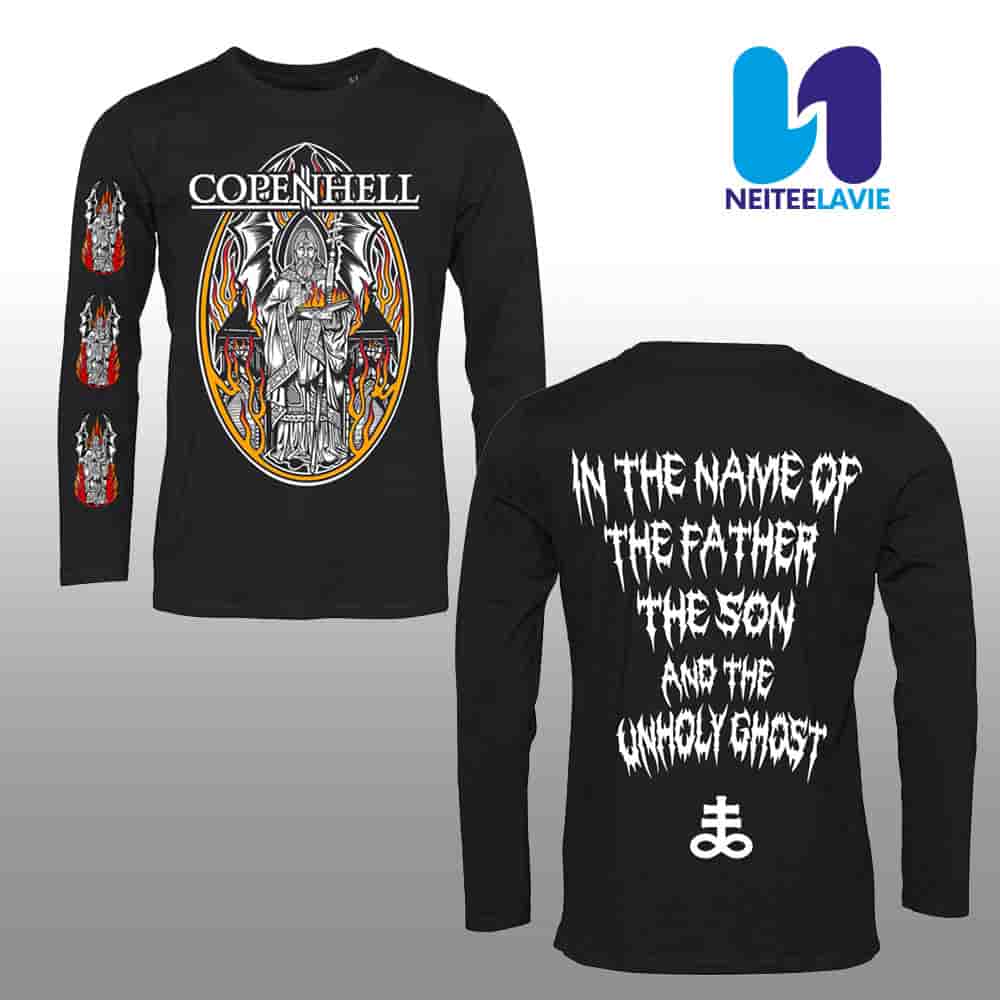 Copenhell By British Artist Schoph Merch 2025 Unholy Ghost Longsleeve Shirt Copenhell By British Artist Schoph Merch 2025 Unholy Ghost Longsleeve Shirt