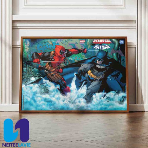 Deadpool Vs Batman Clash Of Chaos and Justice Home Decor Poster Canvas