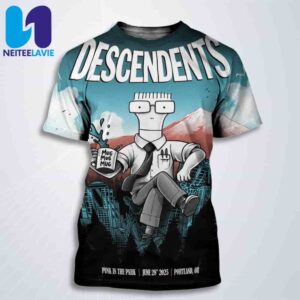 Descendents Punk In The Park On June 28 2025 In Portland Official Milo Over City Artwork All Over Print T-Shirt