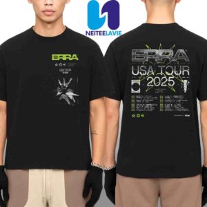 Erra USA Tour Dates List 2025 Merchandise Two Sided Unisex T-Shirt