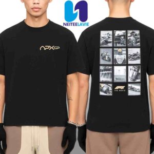 F1 The Movie 2025 APXGP Photo Collage Merchandise Two Sided Unisex T-Shirt