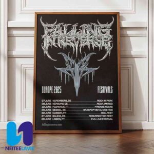 Falling In Reverse Europe Summer Festival Tour Dates List 2025 Home Decor Poster Canvas