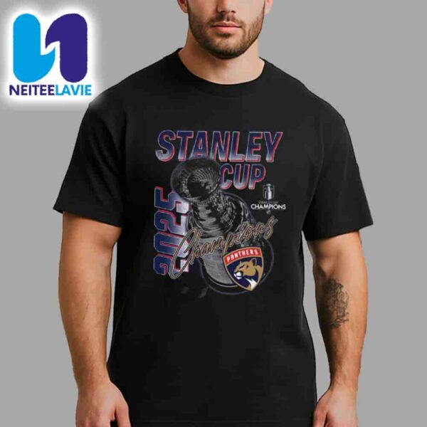 Florida Panthers Mitchell & Ness 2025 Stanley Cup Champions Arch Merchandise Unisex T-Shirt