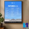 Everton FC Premier League Fixtures 2025-26 Full Season Schedule Released Home Decor Poster Canvas