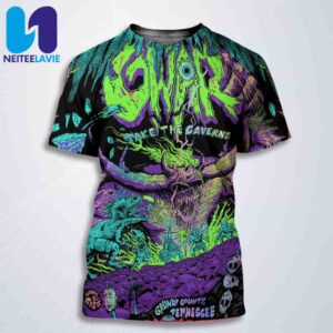 GWAR Take The Caverns 40th Anniversary Tour Poster In Grundy Country Tennessee On June 21 2025 All Over Print T-Shirt