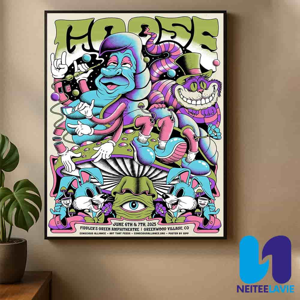 Goose Band Concert Poster In Greenwood Village CO On June 6 And 7 2025 At Fiddler Green Amphitheatre Home Decor Poster Canvas Goose Band Concert Poster In Greenwood Village CO On June 6 And 7 2025 At Fiddler Green Amphitheatre Home Decor Poster Canvas