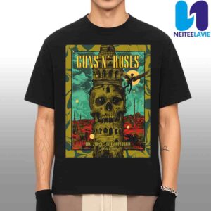 Guns N Roses Concert Poster In Istanbul Turkey On June 2nd 2025 At Tupras Stadium Merchandise Unisex T-Shirt
