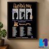 TESLA Keepin It Real Tour Dates List Final 20 Shows Of 2025 Home Decor Poster Canvas