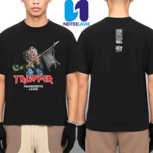 Iron Maiden x Crew Republic Trooper Progessive Featuring Eddie And Crew Hop Grenade Merch Two Sided Unisex T-Shirt