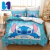 Lilo And Stitch Bedding Set Happy Together In Flower Garden