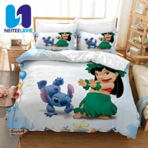Lilo And Stitch Bedding Set Hula Dance Celebration For Kids