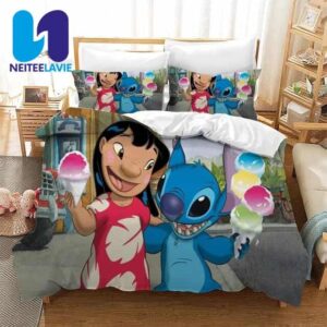 Lilo And Stitch Bedding Set Ice Cream Smiles And Fun