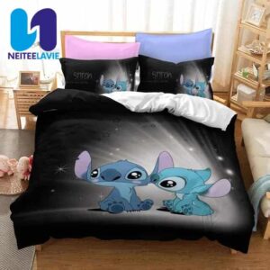 Lilo And Stitch Bedding Set Mini Stitch Blue Fantasy