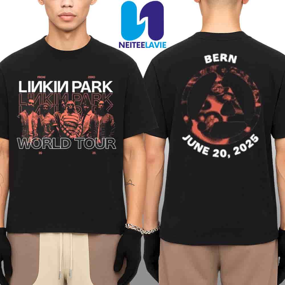 Linkin Park From Zero World Tour 2025 At Bern Switzerland On June 20 At BERNEXPO Merchandise Two Sides Unisex T-Shirt Linkin Park From Zero World Tour 2025 At Bern Switzerland On June 20 At BERNEXPO Merchandise Two Sides Unisex T-Shirt