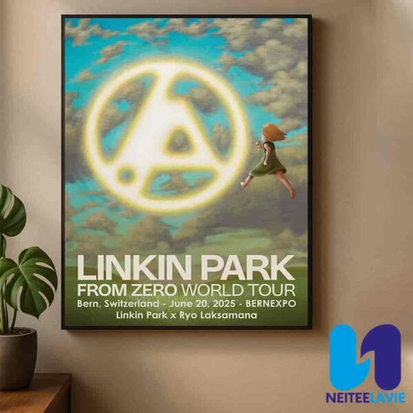 Linkin Park From Zero World Tour 2025 In BernEXPO Bern Switzerland On June 20 By Ryo Laksamana Home Decor Poster Canvas