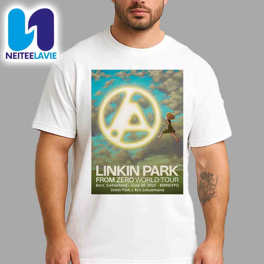 Linkin Park From Zero World Tour 2025 In BernEXPO Bern Switzerland On June 20 By Ryo Laksamana Merchandise Unisex T-Shirt Linkin Park From Zero World Tour 2025 In BernEXPO Bern Switzerland On June 20 By Ryo Laksamana Merchandise Unisex T-Shirt