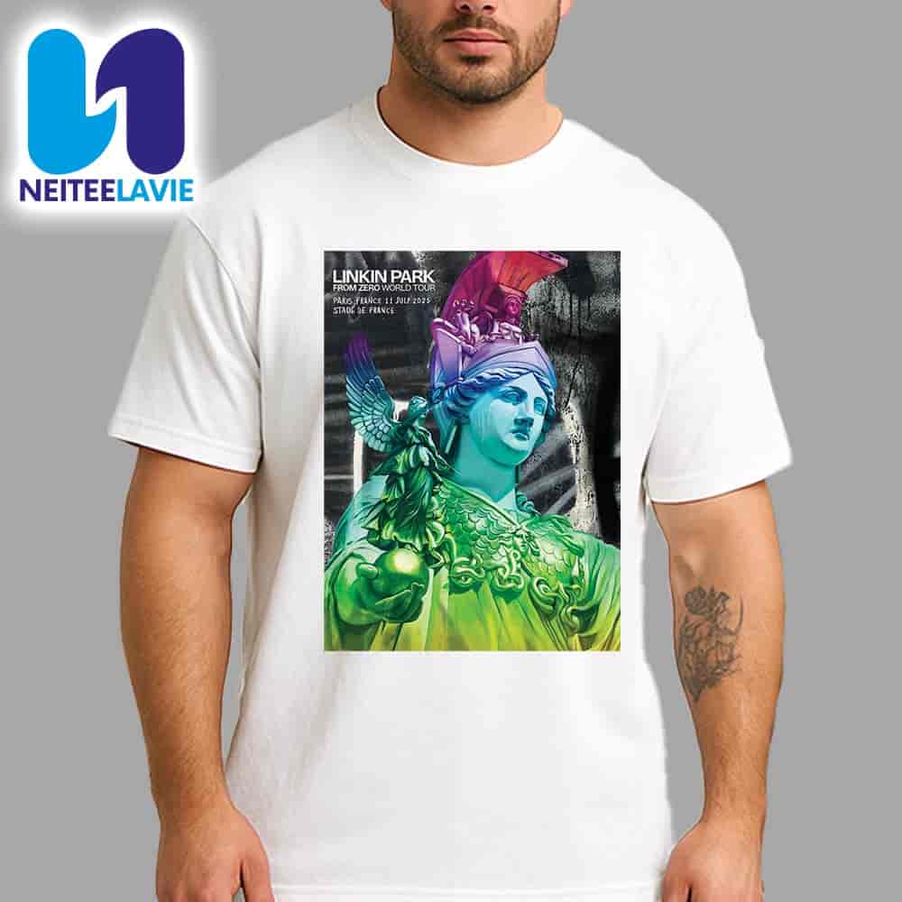 Linkin Park From Zero World Tour 2025 Stade de France Paris On July 11 By PichiAvo Merchandise Unisex T-Shirt Linkin Park From Zero World Tour 2025 Stade de France Paris On July 11 By PichiAvo Merchandise Unisex T-Shirt