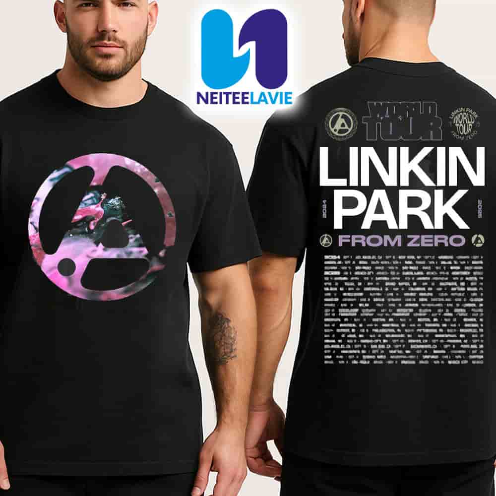 Linkin Park From Zero World Tour Dates List 2025 Morph Icon Merch Two Sided Unisex T-Shirt Linkin Park From Zero World Tour Dates List 2025 Morph Icon Merch Two Sided Unisex T-Shirt