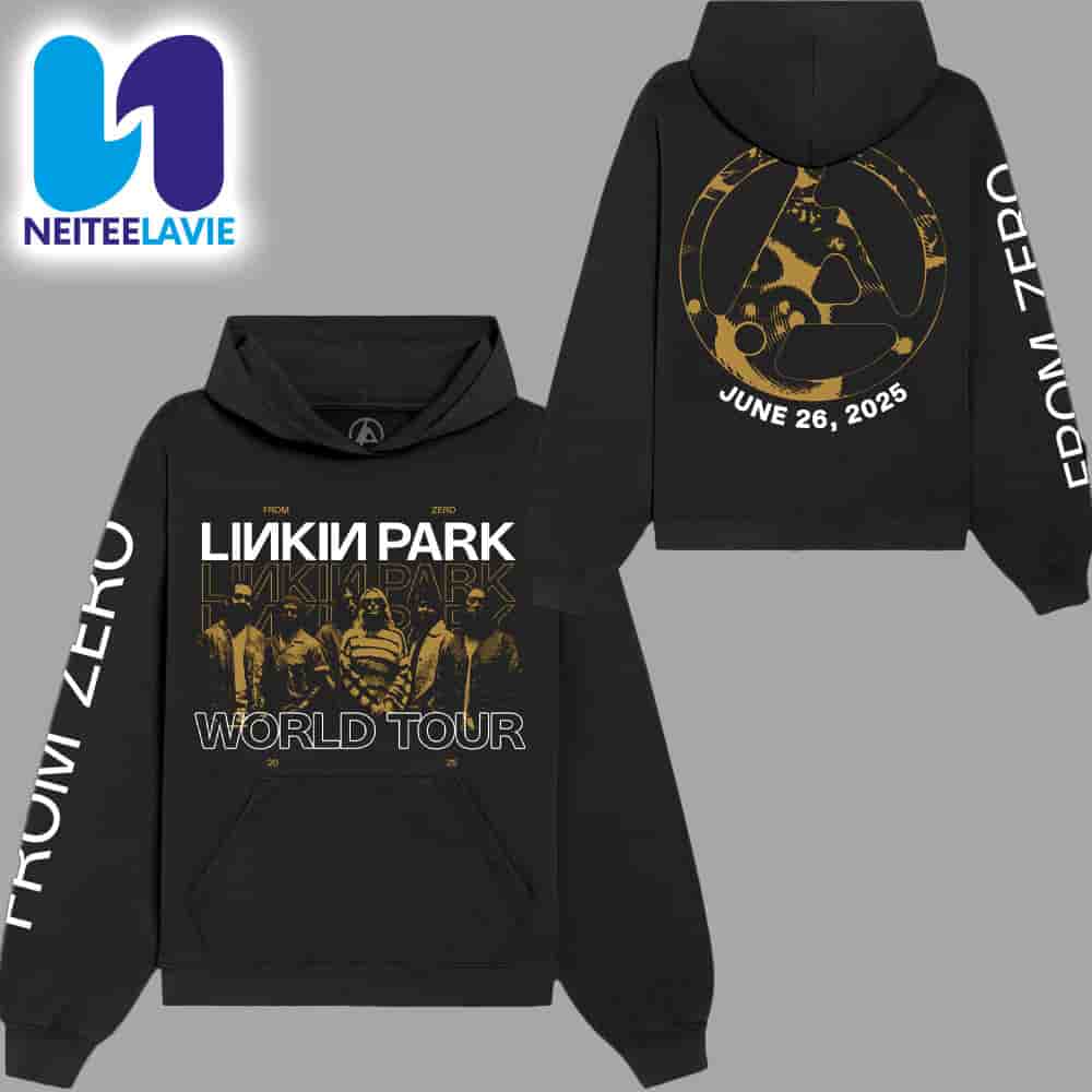 Linkin Park From Zero World Tour Hoodie 2025 At Arnhem Netherlands On June 26 At Gelredome Merchandise Two Sided Unisex Shirt Linkin Park From Zero World Tour Hoodie 2025 At Arnhem Netherlands On June 26 At Gelredome Merchandise Two Sided Unisex Shirt