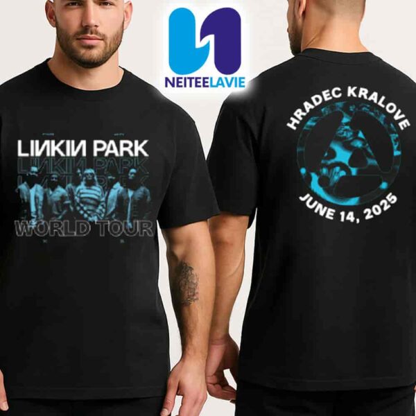 Linkin Park From Zero World Tour On June 14 2025 Hradec Kralove Merch Two Sided Unisex T-Shirt