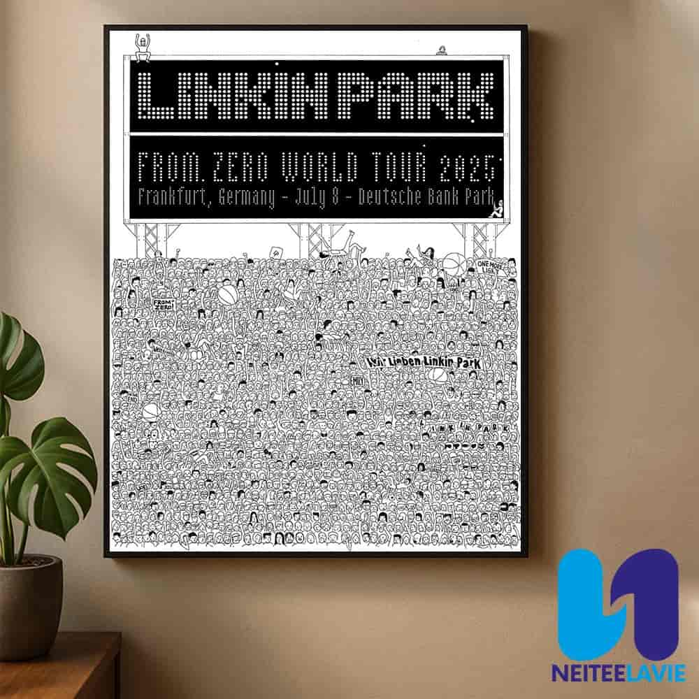 Linkin Park From Zero World Tour Poster On July 8 2025 In Frankfurt Germany At Deutsche Bank Park Home Decor Poster Canvas Linkin Park From Zero World Tour Poster On July 8 2025 In Frankfurt Germany At Deutsche Bank Park Home Decor Poster Canvas