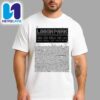 Linkin Park From Zero World Tour Poster On July 9 2025 In Frankfurt Germany At Deutsche Bank Park Fadnat Artwork Merchandise Unisex T-Shirt