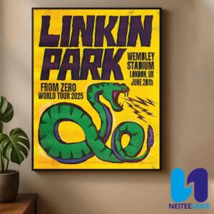 Linkin Park From Zero World Tour Poster On June 28 2025 At Wembley Stadium In London UK Paul Insect Artwork Home Decor Poster Canvas