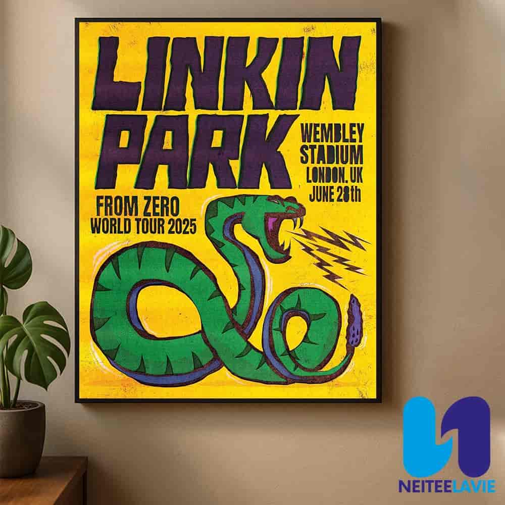 Linkin Park From Zero World Tour Poster On June 28 2025 At Wembley Stadium In London UK Paul Insect Artwork Home Decor Poster Canvas Linkin Park From Zero World Tour Poster On June 28 2025 At Wembley Stadium In London UK Paul Insect Artwork Home Decor Poster Canvas