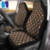 Louis Vuitton Brown Monogram Gold Pattern Full Car Seat Cover