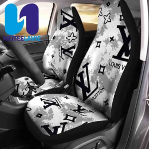 Louis Vuitton Gray Pattern Full Car Seat Cover