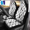 Louis Vuitton White Monogram Black Pattern Full Car Seat Cover