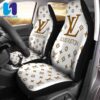 Louis Vuitton White Monogram Red Pattern Full Car Seat Cover