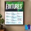 Newcastle United FC Premier League Fixtures 2025-26 Full Season Schedule Released Home Decor Poster Canvas
