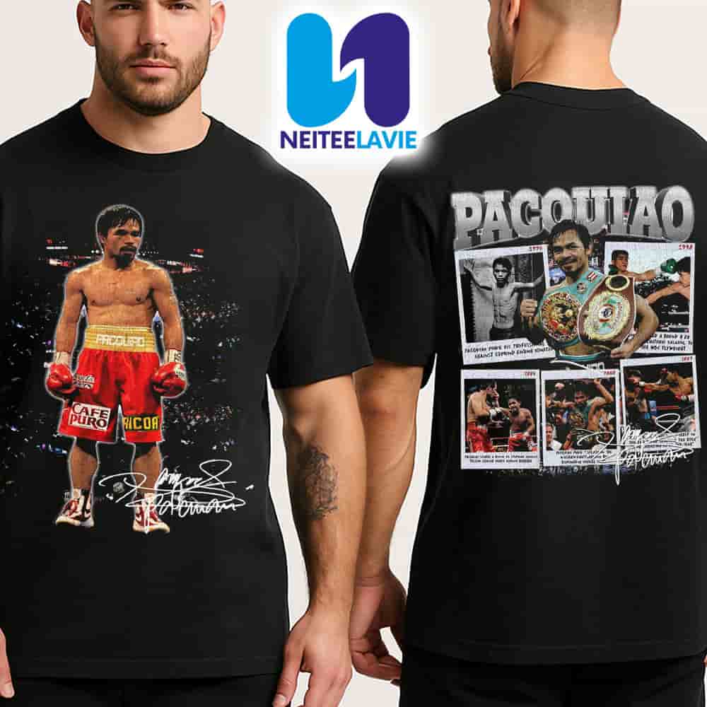 Manny Pacquiao Merchandise Two Sided Unisex T-Shirt Manny Pacquiao Merchandise Two Sided Unisex T-Shirt
