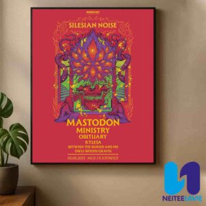 Mastodon Concert Poster At Silesian Noise In Katowice On August 5 2025 Home Decor Poster Canvas