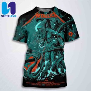 Metallica Exclusive Pop-Up Poster M72 Tampa North American Tour 2025 In Tampa FL At Raymond James Stadium On June 6 And 8 All Over Print T-Shirt