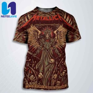 Metallica M72 ATL Concert Poster In Atlanta GA On June 3 2025 At Mercedes-Benz Stadium All Over Print T-Shirt