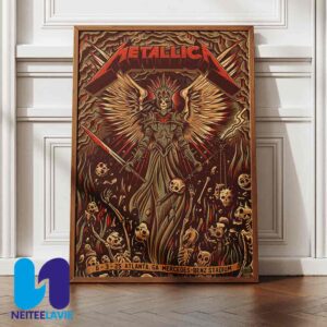 Metallica M72 ATL Concert Poster In Atlanta GA On June 3 2025 At Mercedes-Benz Stadium Home Decor Poster Canvas