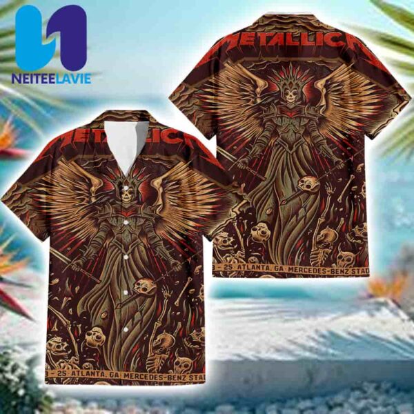 Metallica M72 Atlanta In Atlanta GA On June 3 2025 At Mercedes-Benz Stadium Hawaiian Shirt