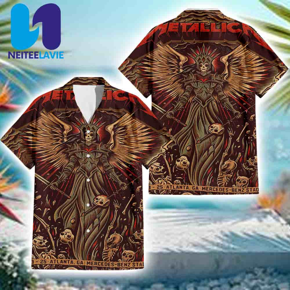 Metallica M72 Atlanta In Atlanta GA On June 3 2025 At Mercedes-Benz Stadium Hawaiian Shirt Metallica M72 Atlanta In Atlanta GA On June 3 2025 At Mercedes-Benz Stadium Hawaiian Shirt