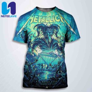 Metallica M72 Atlanta World Tour 2025 Pop-up Poster In Atlanta GA On June 3rd At Mercedes Benz Stadium All Over Print T-Shirt