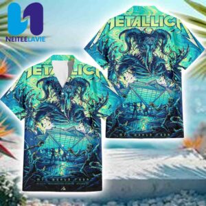 Metallica M72 Atlanta World Tour 2025 Pop-up Poster In Atlanta GA On June 3rd At Mercedes Benz Stadium Hawaiian Shirt